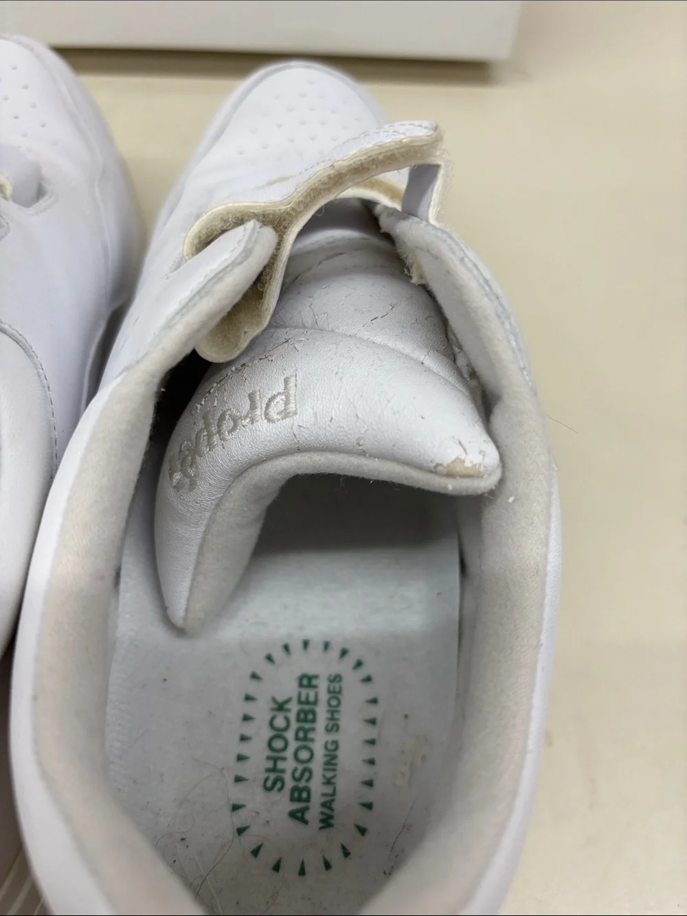 Propet Men’s White Velcro Sneakers